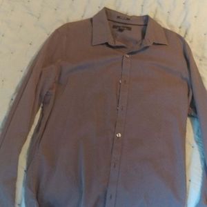 Mens slim fit button down shirt